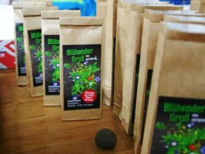 Seedball-Tüte mit individuellem Etikett