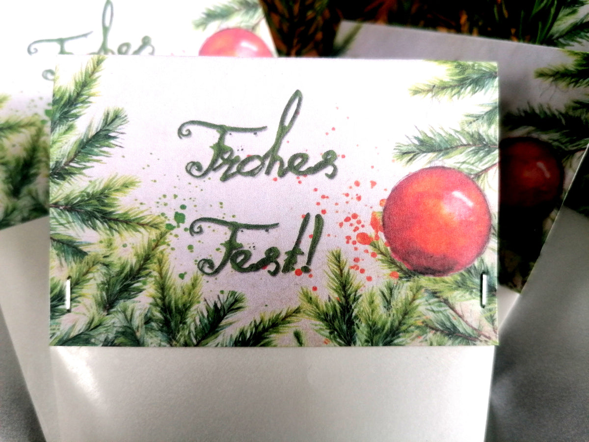Weihnachtliche Give-Aways in zwei Ausführungen