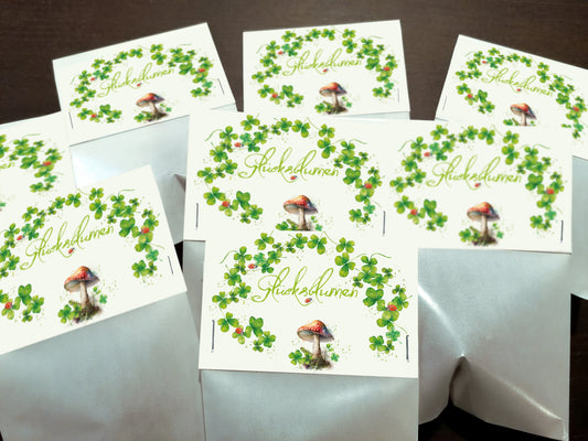 Glücksblumen. Seedballs als Glücksbringer