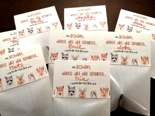 Seedballs als Gastgeschenk für den Kindergeburtstag