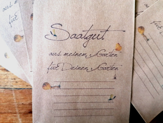 Samentütchen zum selber befüllen